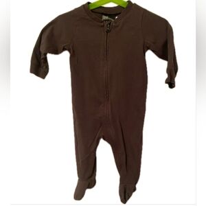 H&M Chocolate Brown Kids Footie One Piece